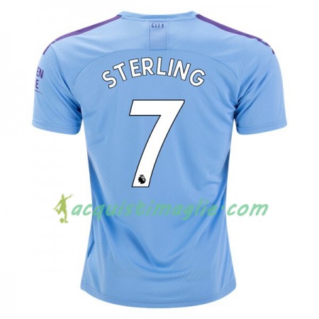 Divisa di Calcio Manchester City Sterling 7 Prima 2019/2020 